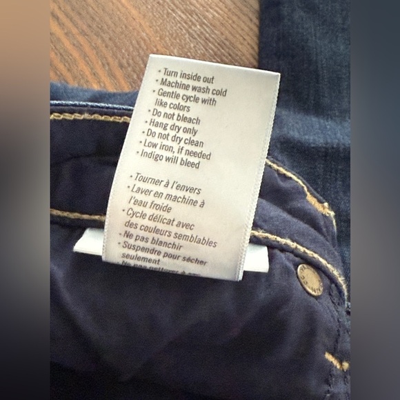 Paige Skyline Skinny Crop cuffed Hem Jeans women’s Sz 26 dark blue closet staple - Picture 10 of 16